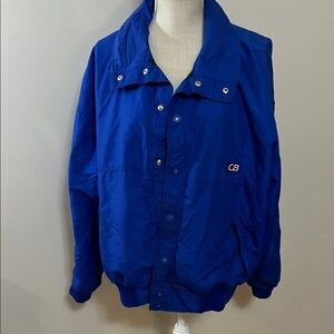 Vintage 1986 CB Royal Blue Button Up Jacket